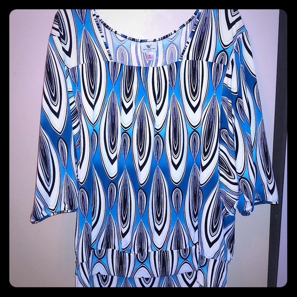 Worthington Stretch Top with Unique Pattern